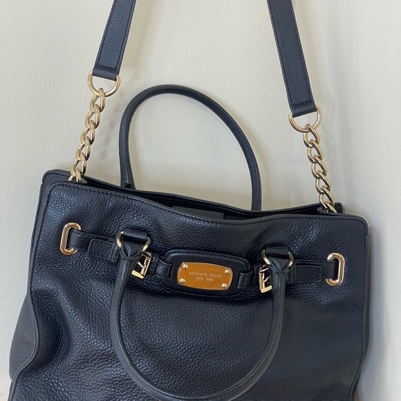 Michael Kors Chain-Leather Handle  Bag - Picture 5 of 12